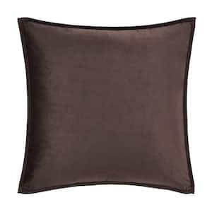 Toulhouse Mink Polyester 20 in. Square Decorative Throw Pillow Cover 20 x 20 in.