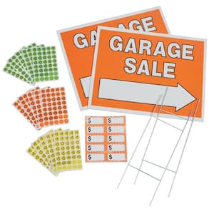 Garage Sale Yard Sign Kit (614-Piece)