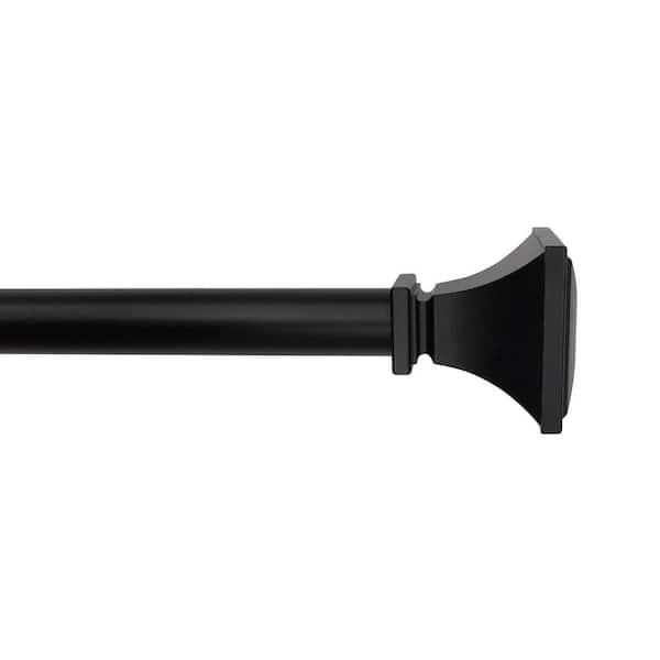 Single Curtain Rod Kit In Matte Black, Curtain Rods Home Depot Philippines