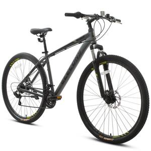 26'' Mountain Bike 18 Speed Front Suspension Bicycles Shimano Hybrid Bike Black 