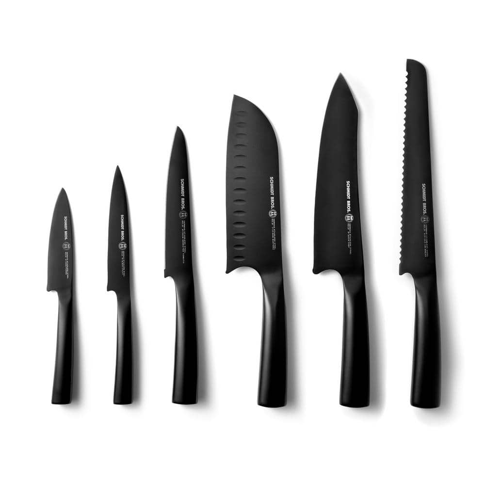 Schmidt Brothers Cutlery Schmidt Brothers™ Cutlery Jet Black 7-Piece Knife Block Set