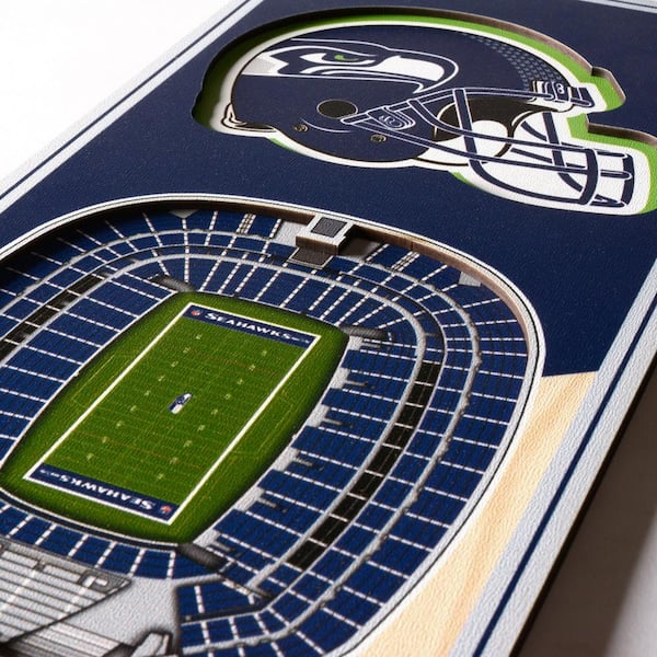 YouTheFan 954163 6 x 19 in. NFL Seattle Seahawks 3D Stadium Banner - CenturyLink Field