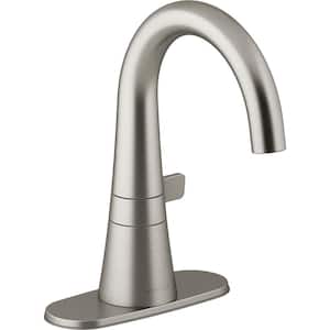 Tocar Single Hole Single-Handle Bathroom Faucet in Vibrant Brushed Nickel