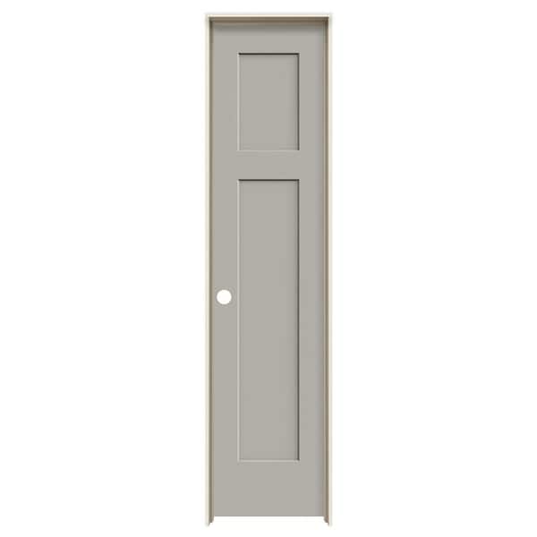 JELD-WEN 18 in. x 80 in. Craftsman Vanilla Painted Right-Hand