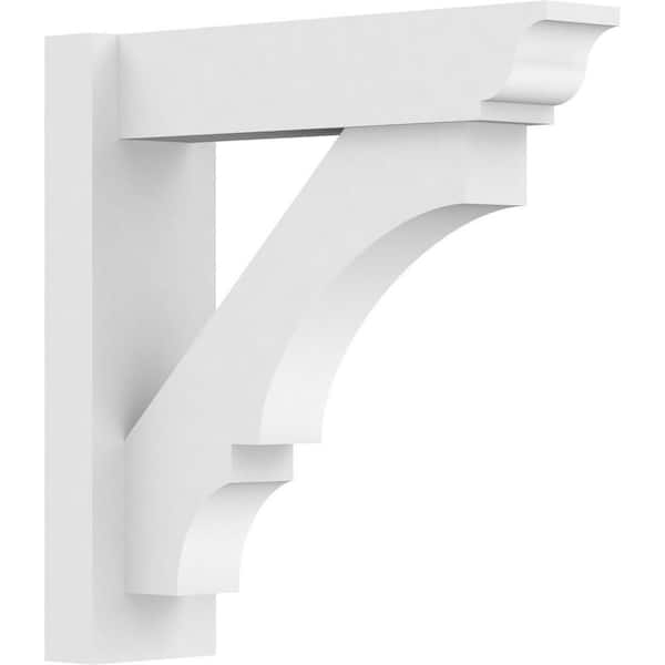 Ekena Millwork Balboa 5 in. W x 18 in. H x 18 in. D Signature Urethane Polyurethane Outlooker with Traditional Ends