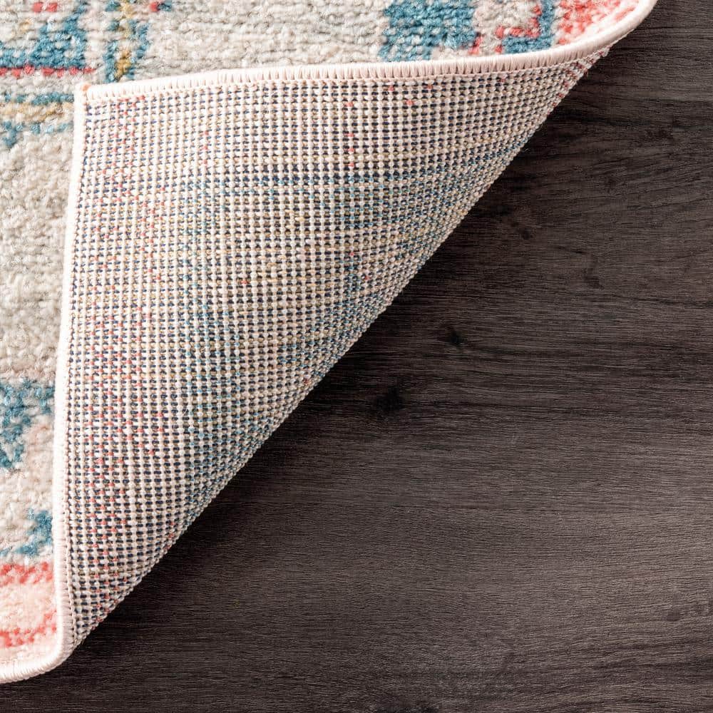 Reversible Red Synthetic 8' x 10' Rectangular Area Rug