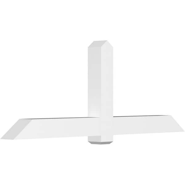 Ekena Millwork Eugene 84 in. W x 31.5 in. H x 6 in. D Signature Polyurethane Bracket
