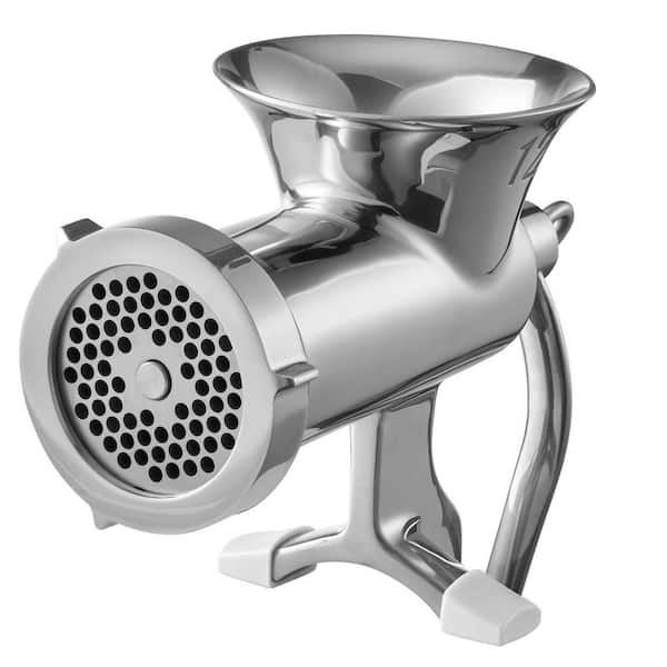 304 Stainless Steel Hand Meat Grinder, Meat Mincer Sausage Maker with Steel Table Clamp
