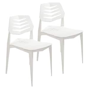 Matisse Polypropylene Dining Chair - White - 2-Pack