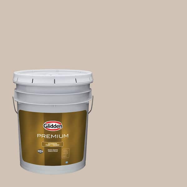 Glidden Premium 5 gal. PPG1076-3 Gotta Have It Flat Exterior Latex Paint