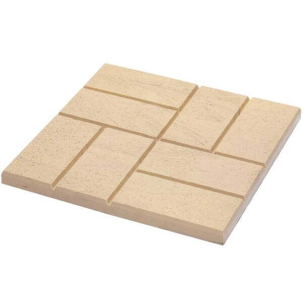 Emsco 16 x16 in. Plastic Brick Pattern Resin Patio Pavers (12-Pack)