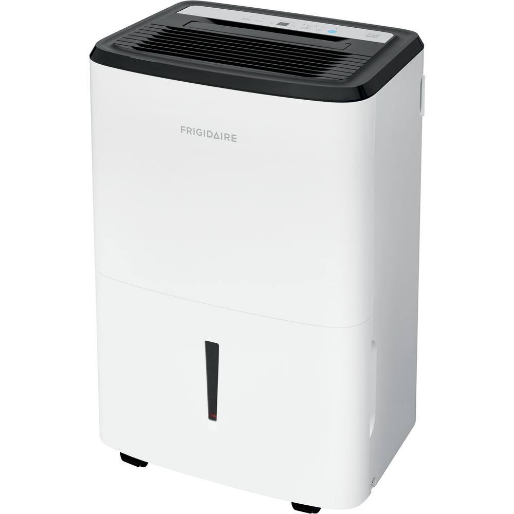 Frigidaire 50-Pint White Dehumidifier with Built-In Pump
