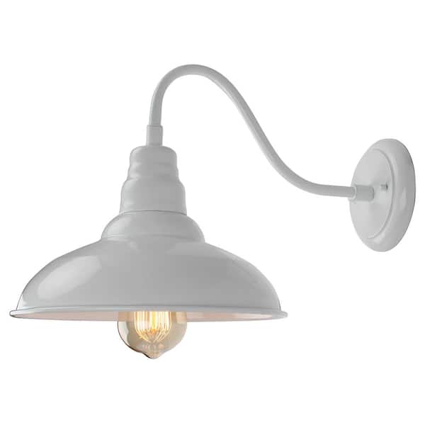 Unbranded Eli 1-Light White Wall Sconce with Dimmable;Rust Resistant