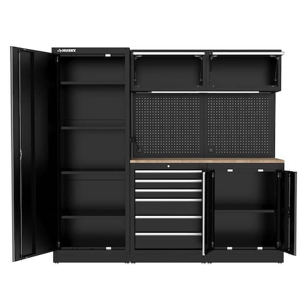 Husky 80.2 in. W x 75 in. H x 19.2 in. D Steel 8-Piece Garage