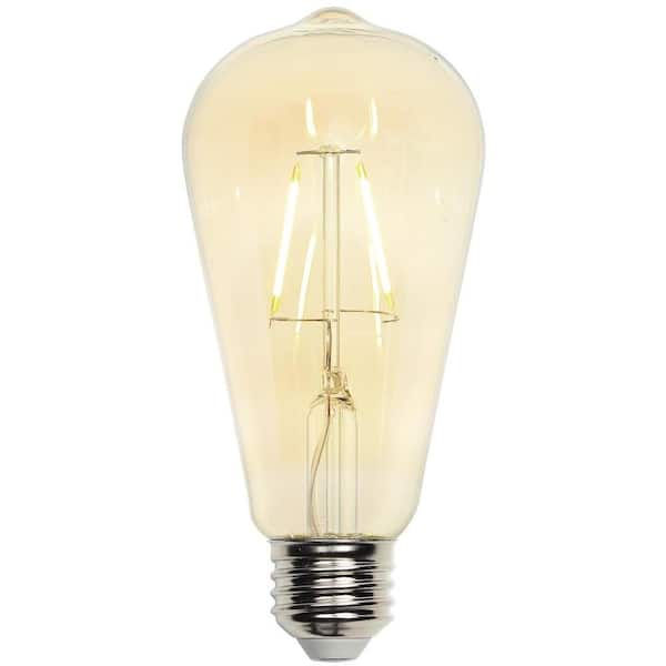 Westinghouse 25W Equivalent Soft White (2,000K) Decorative ST20 Medium Base Dimmable Filament LED Light Bulb