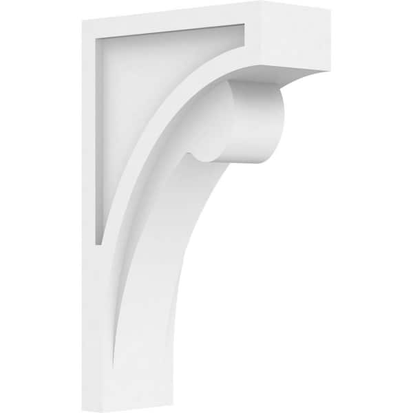 Ekena Millwork 3-1/2 in. x 13-3/8 in. x 8 in. Standard Viola Unfinished Architectural Grade PVC Corbel