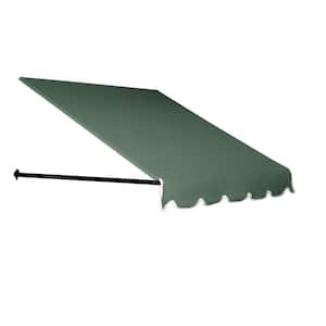 8 ft. Dallas Retro Window/Entry Fixed Awning (16 in. H x 30 in. D) in Sage