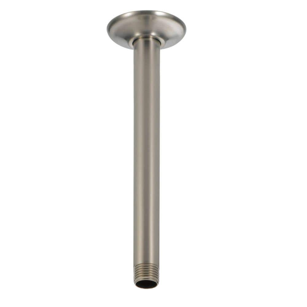 UPC 034449671651 product image for 10 in. Ceiling-Mount Shower Arm and Flange in Stainless | upcitemdb.com