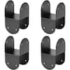 Afoxsos Carbon Steel Post Caps Bracket Black 14-Gauge for Beam Connection 4-Pack 59SA05384