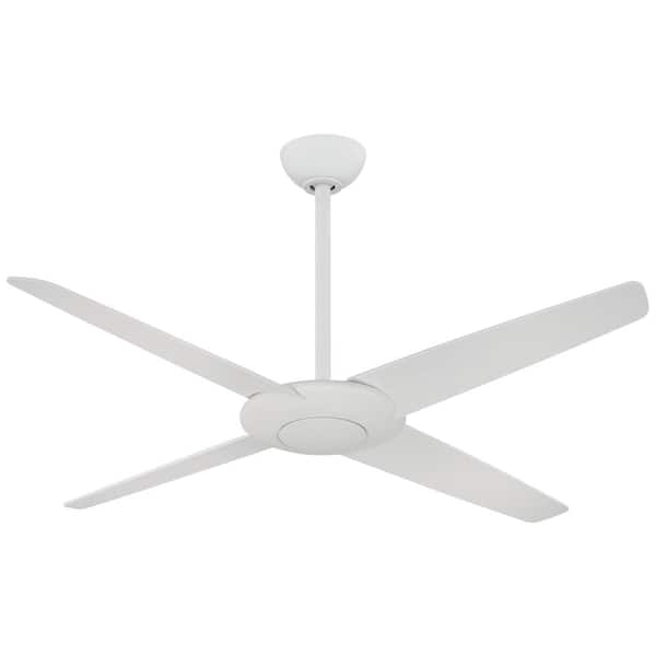 MINKA-AIRE Pancake 52 in. Indoor Flat White Ceiling Fan with Remote Control