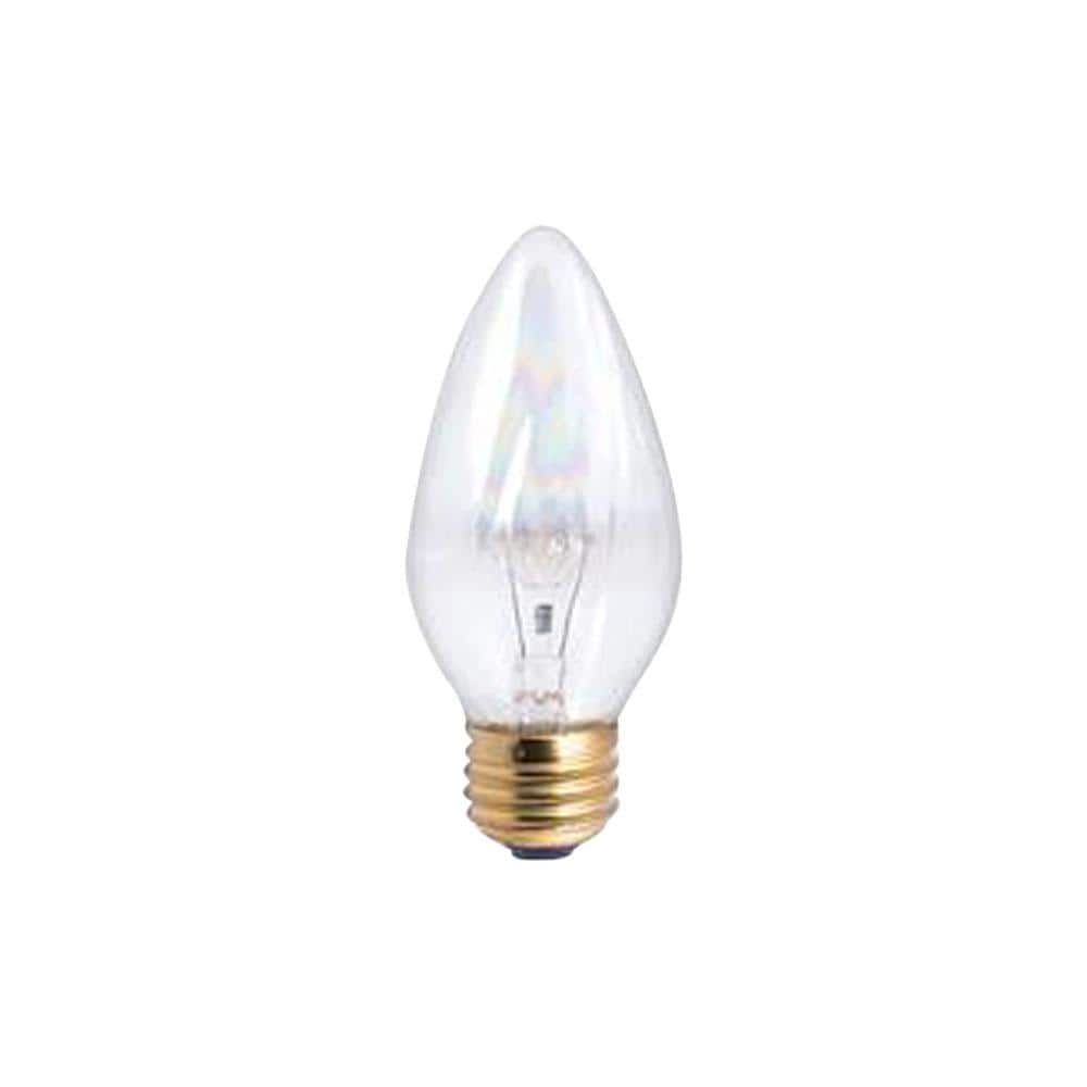 25-Watt Warm White Light F15 (E26) Medium Screw Base, Clear Dimmable Incand