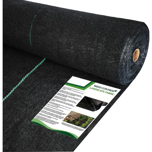 Phewnyzo 5oz Heavy Duty Weed Barrier Landscape Fabric 3ft x 100ft UV-Resistant Light Blocking Eco-Friendly Weed Control Mat