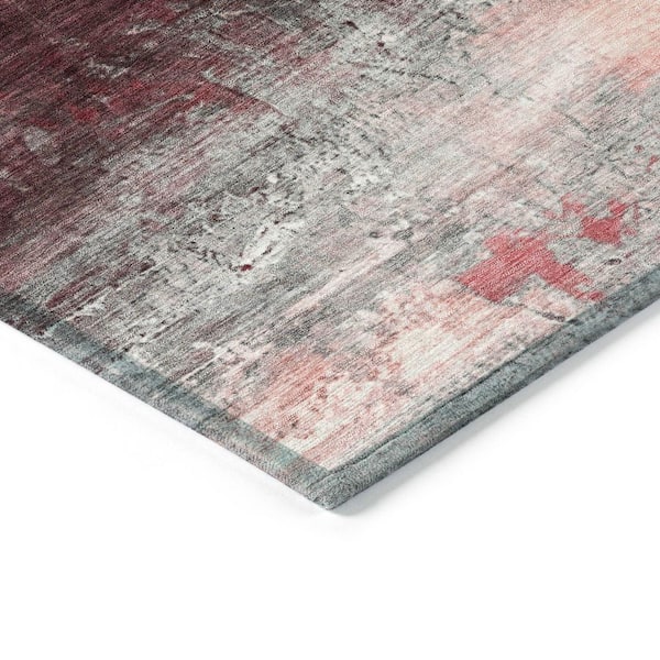 Chantille Machine Washable Indoor/Outdoor Abstract ACN2016 Merlot 2 ft. 3 in. x 7 ft. 6 in. Runner Rug