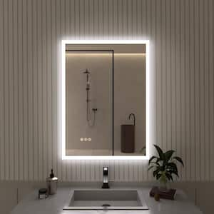 Musci 22 in. W x 30 in. H Rectangular Frameless LED Wall Bathroom Vanity Mirror