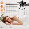 Parrot Uncle 52 in. LED Matte Black Ceiling Fan w/ Remote