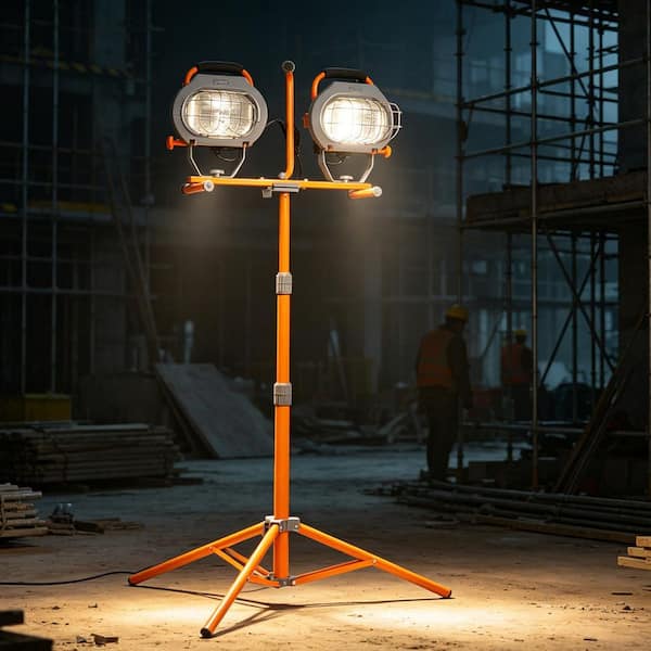 HDX 1200-Watt Halogen Tripod Work Light LG351-1200W - The Home Depot