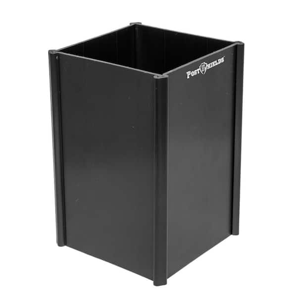 Post Shields 3.5 in. x 3.5 in. x 6 in. H Black Post Wrap