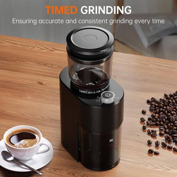 JFVKAF Anti-static Conical Burr Coffee Grinder with 38 Adjustable
