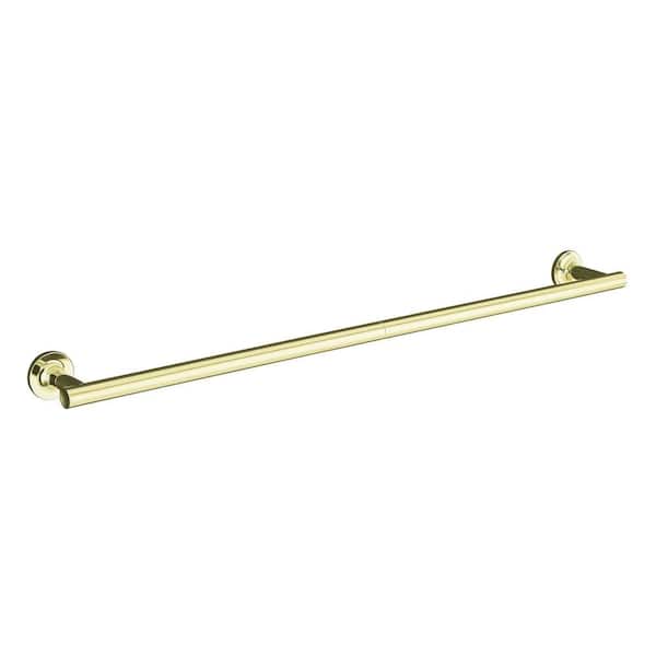 KOHLER Purist 30 in. Towel Bar in Vibrant French Gold
