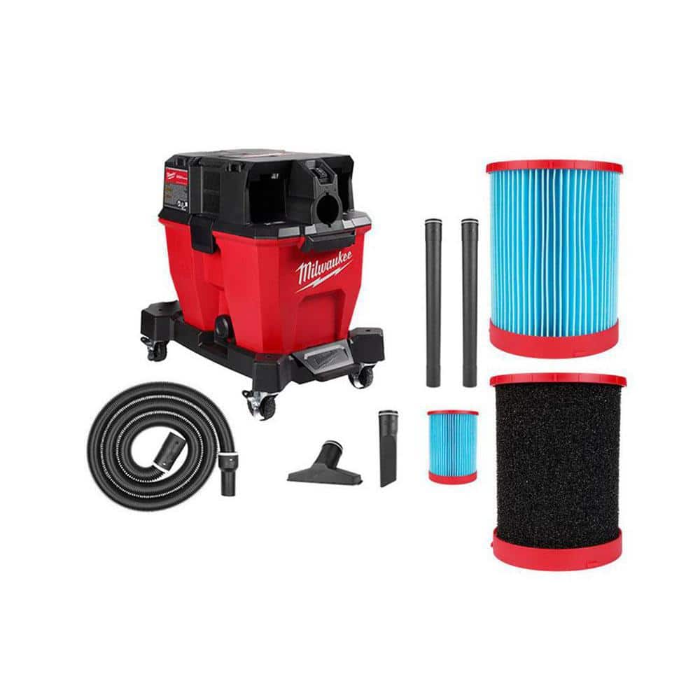 M18 FUEL 9 Gal. Cordless Dual-Battery Wet/Dry Shop Vacuum with Extra High Efficiency Filter and Wet Foam Filter price history on PriceWatchPro