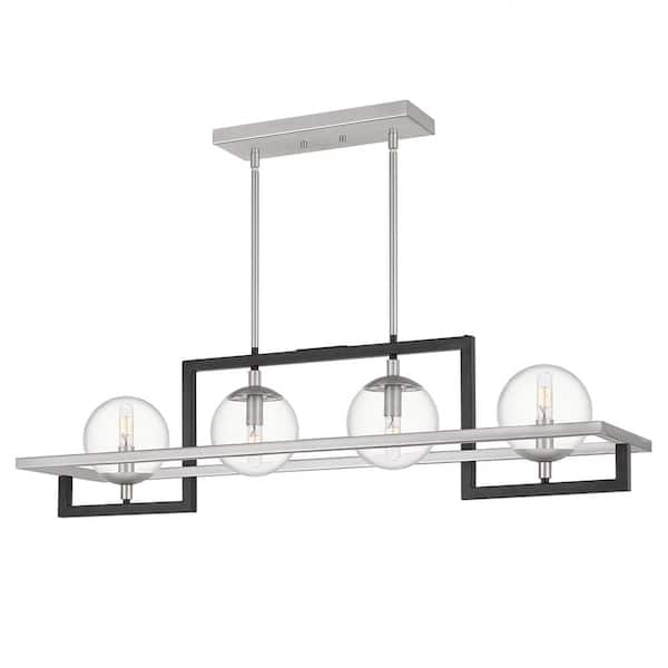 Kane 4-Light Earth Black Chandelier