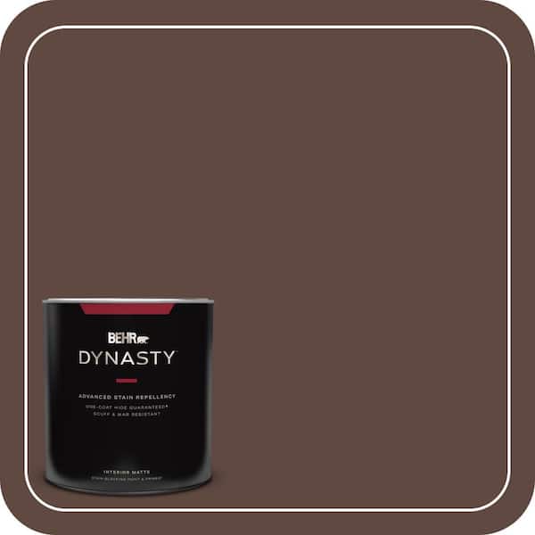 BEHR DYNASTY 1 qt. #N150-7 Chocolate Therapy Matte Interior Stain-Blocking Paint and Primer