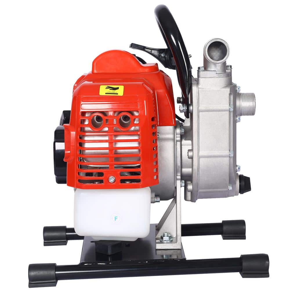 1.2HP Orange Steel Gas Powered Water Transfer Pump