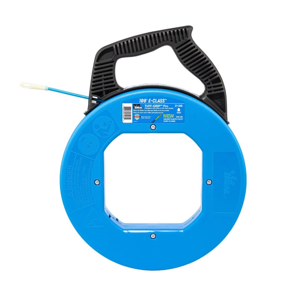 IDEAL E-Class Fish Tape 100 ft. with Glow in Dark Eyelet 31-046 - The ...
