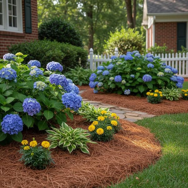 Premium Long Needle Natural Pine Straw Mulch 14 in., 240 sq. ft