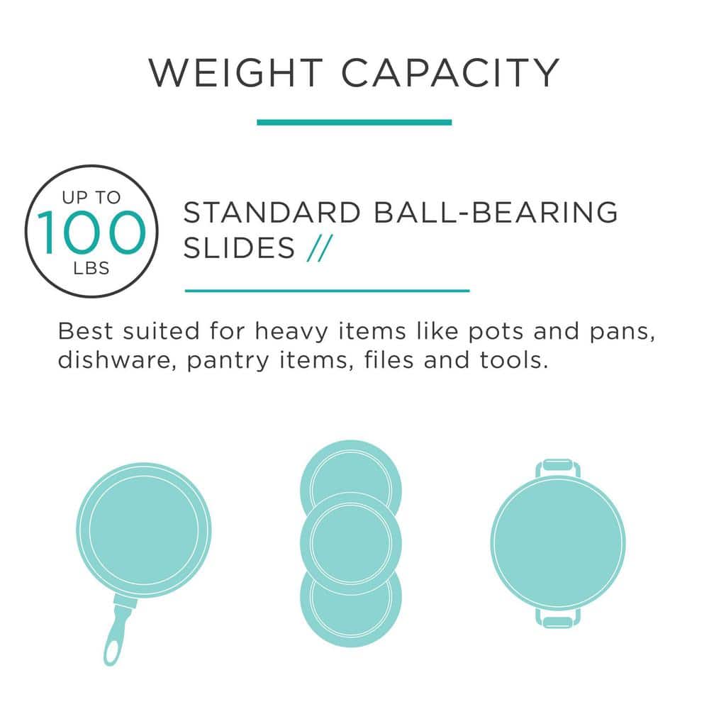 1 Pair 14 in. Full Extension Side Mount Ball Bearing Drawer Slide 1-Pair (2 Pieces)