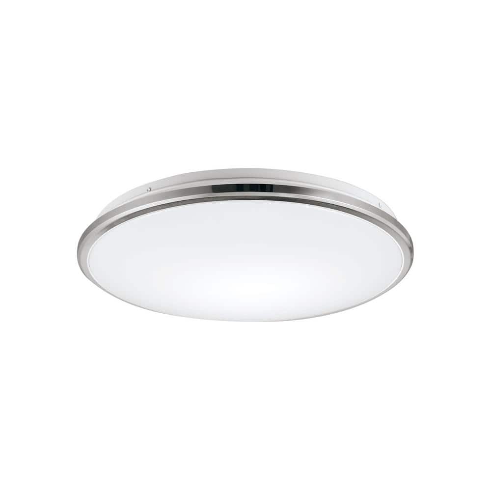 Brook 11 in. 1-Light 17-Watt Chrome Integrated LED Flush Mount price history on PriceWatchPro