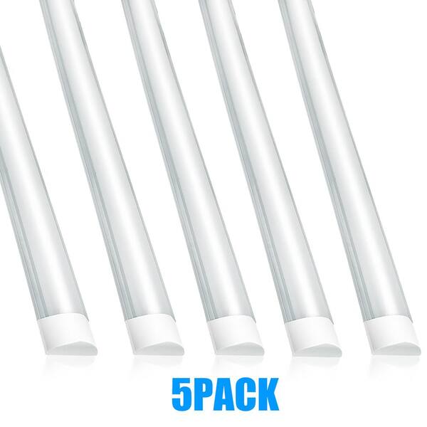 WYZM 4 ft. 200Watt Equivalent 4500 Lumens Integrated LED Shop Light Ceiling Direct Mount 5500K