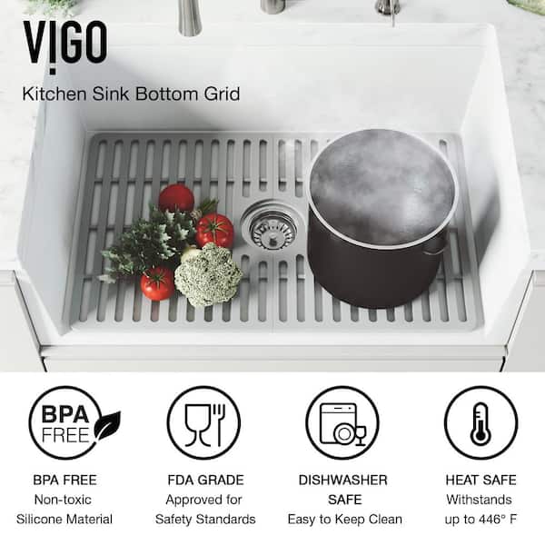 Vigo 26 In Silicone Kitchen Sink