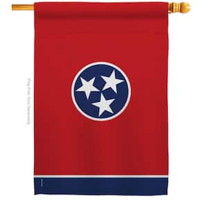 2.5 ft. x 4 ft. Polyester Tennessee States 2-Sided House Flag Regional Decorative Horizontal Flags