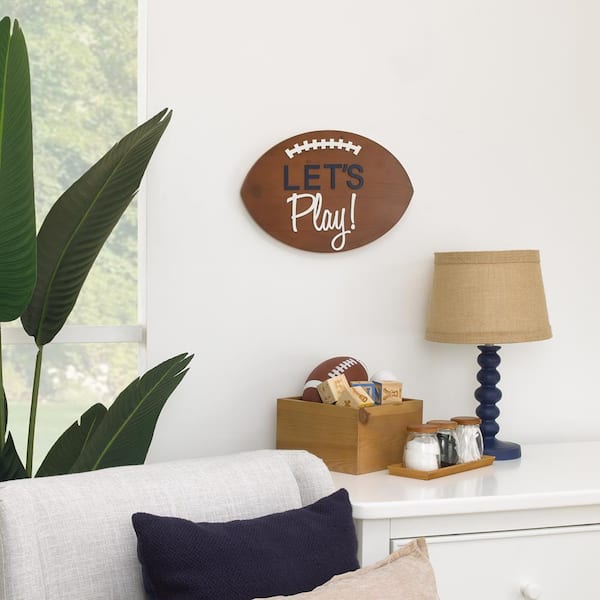 LITTLE LOVE BY NOJO Sports Brown and White Football with