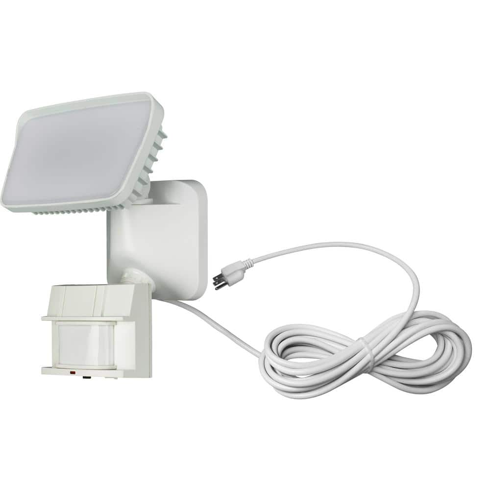 Monument 180-Degree White Motion Activated Outdoor Integrated LED 