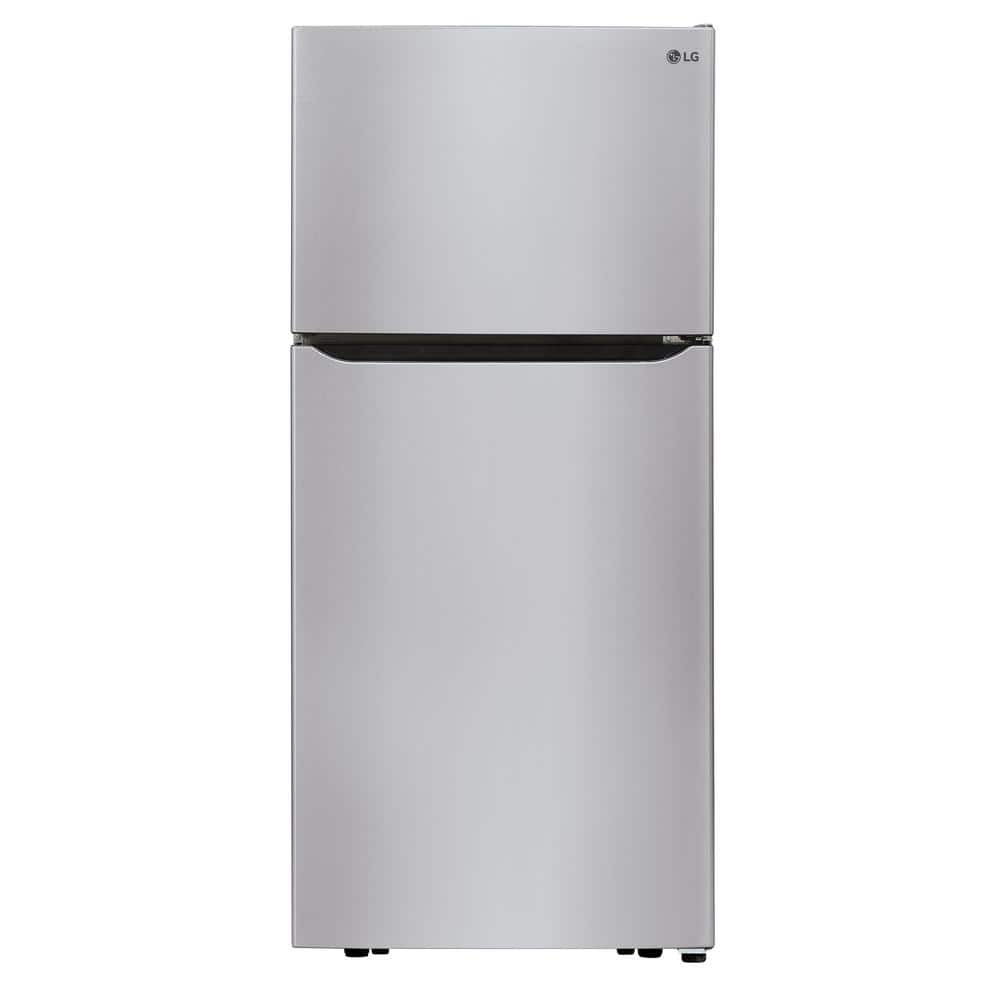 LG Electronics 30 in. W 20 cu. ft. Top Freezer Refrigerator w/ Multi-Air Flow and Reversible Door in Stainless Steel,ENERGY STAR, Silver