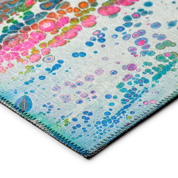 Karina Multi 10 ft. x 14 ft. Geometric Indoor/Outdoor Area Rug