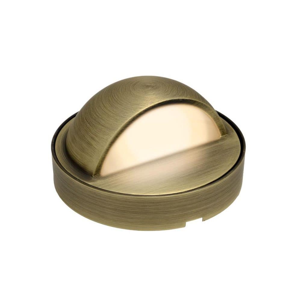 Low Voltage Brass Outdoor Deck Light with 2-Watt G4 Bi Pin LED Bulb (2700K) price history on PriceWatchPro