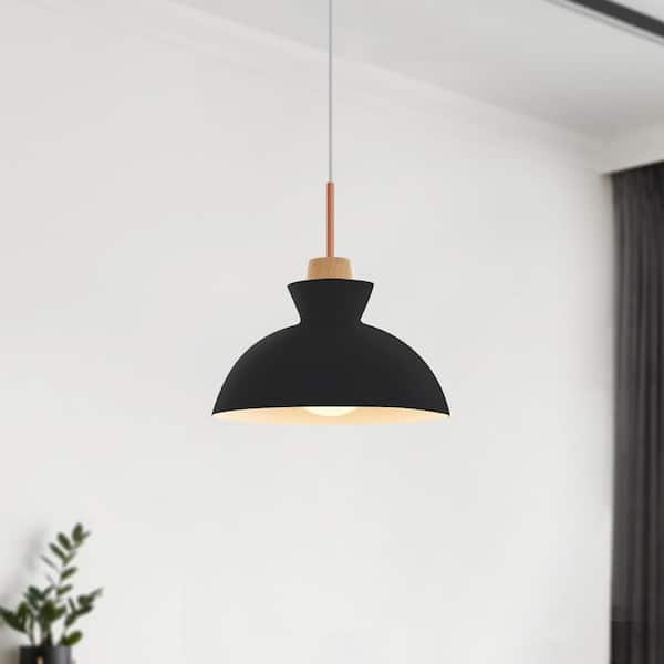 Rennnsan Grace 1-Light Dome Black Pendant Light